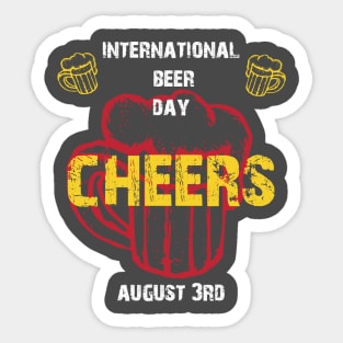 International Beer Day August 3rd , Beer Day Sticker